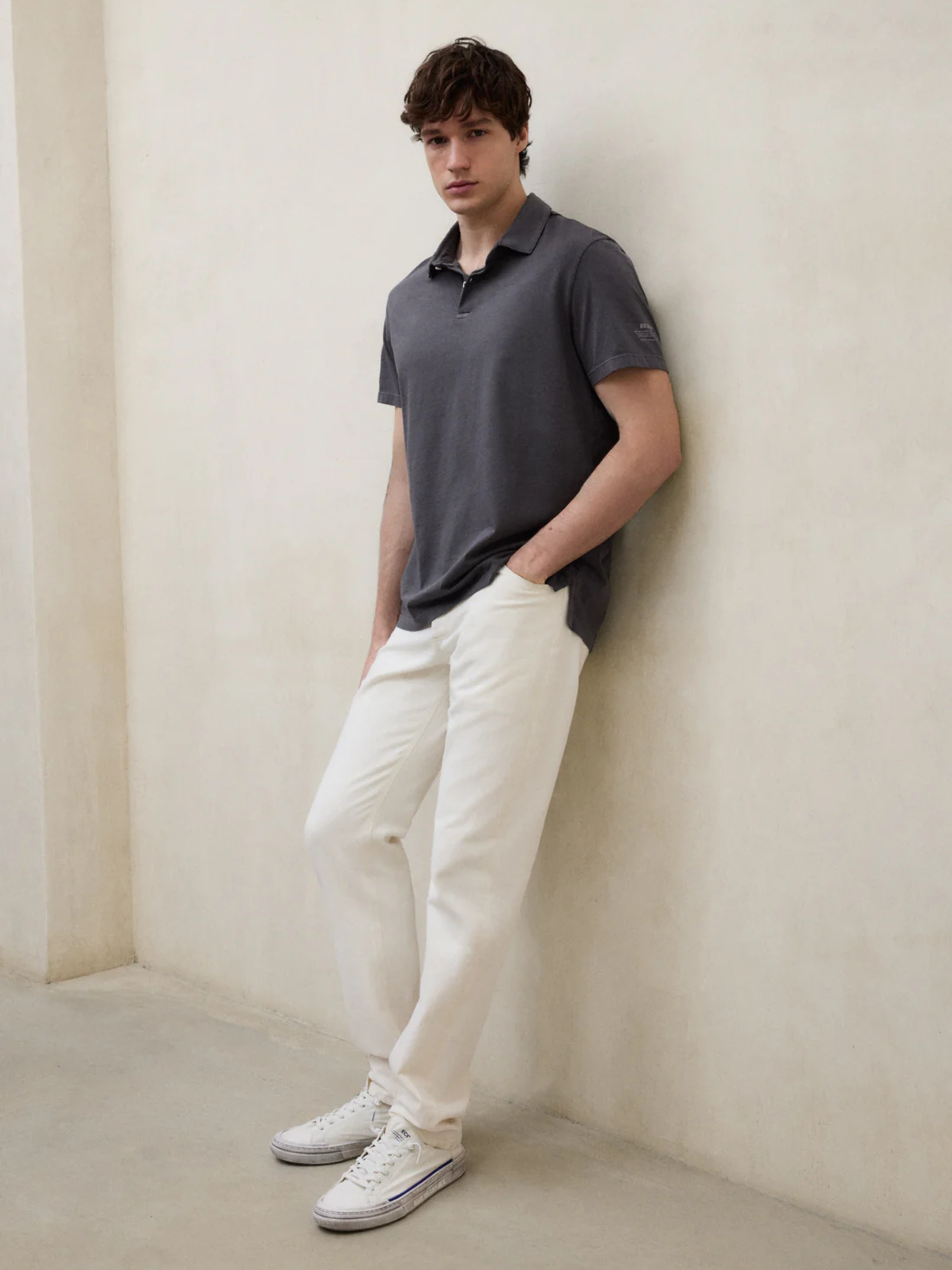 THEO POLO MAN Asphalt | ECOALF
