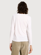 Longsleeve White Woman Cotton | Lanius