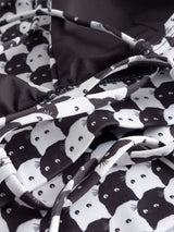 Bikini Top Alva Pepita Cats Black | Dedicated