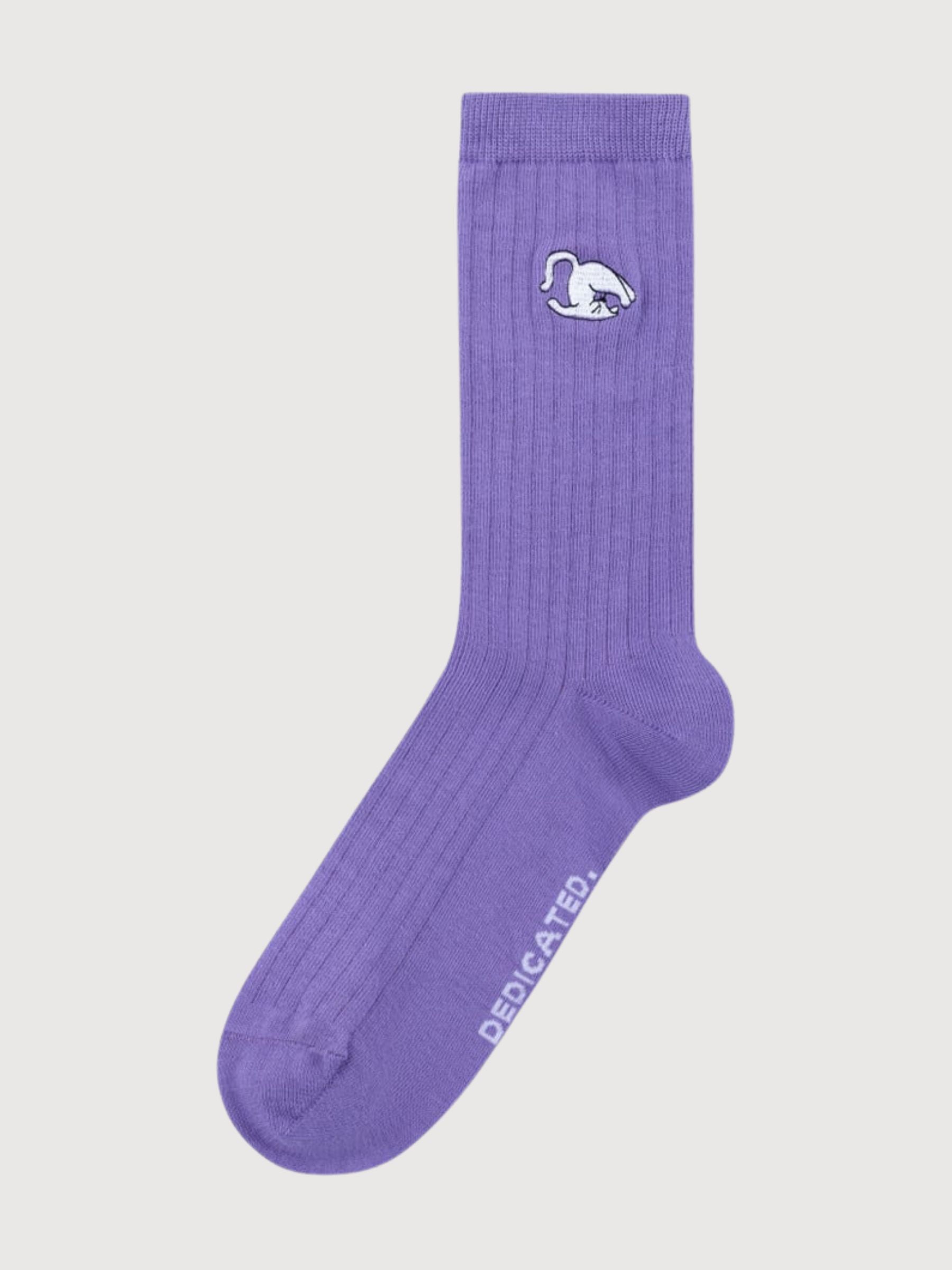 Rippensocken Knivsta-Katzen 3-Pack schwarz | Dedicated