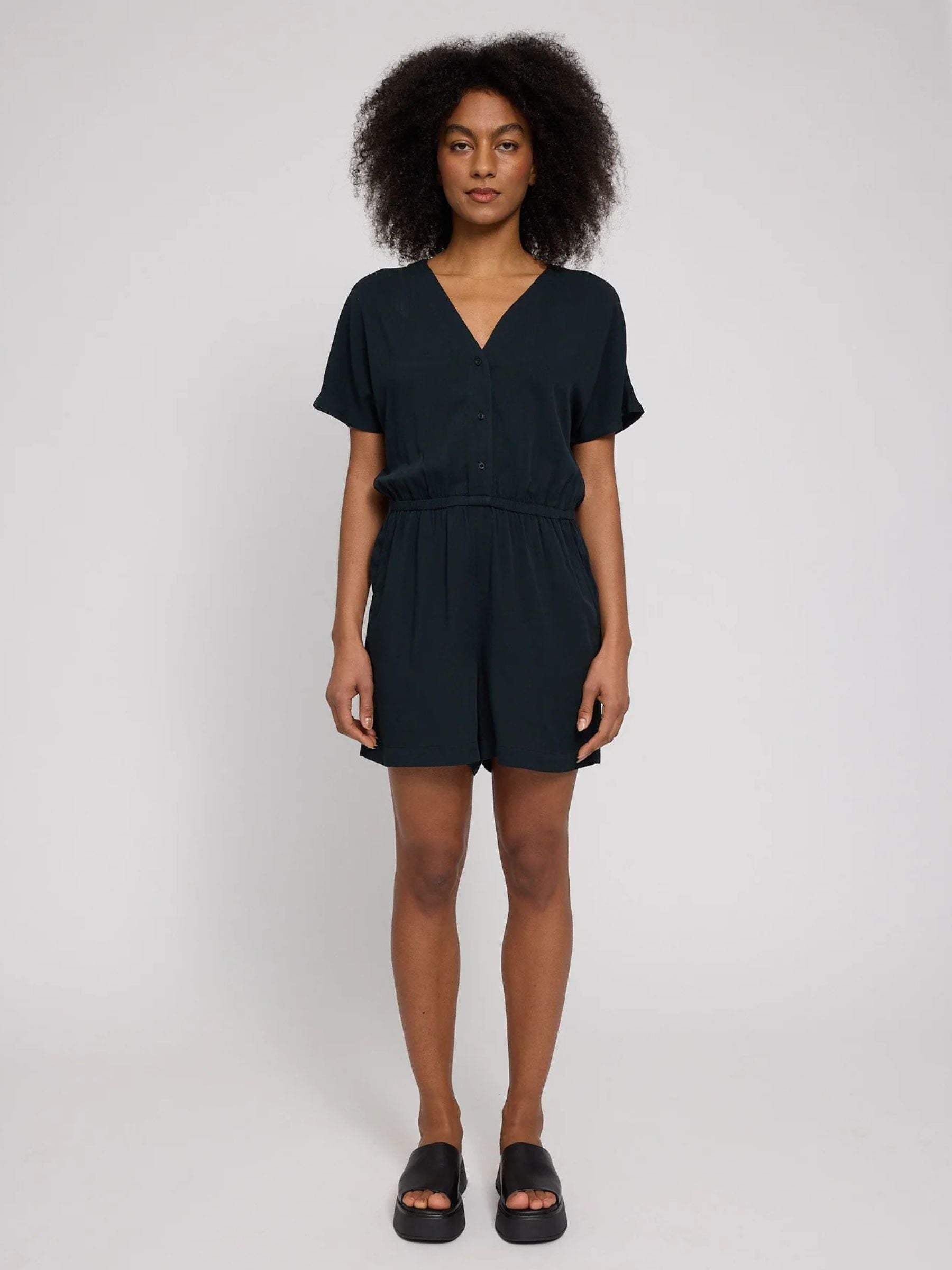 Jumpsuit Viscose Woman Black | Mazine