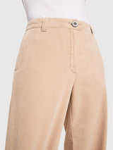 Hose Cord Marlene Beige Frau | Lanius