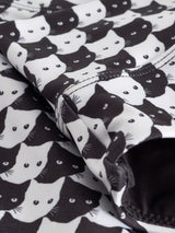 Bikini Pants Slite Pepita Cats Black | Dedicated
