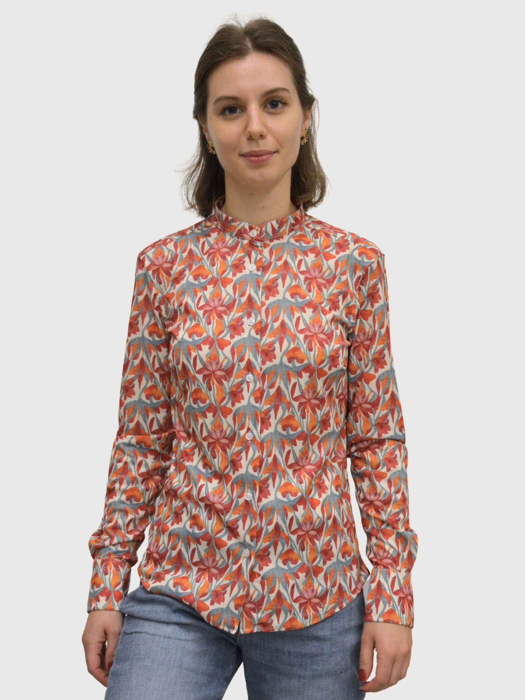 Camicia Collo Coreana F0860 Donna | Re-do-it