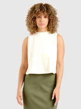 Top Namsos Hemp Offwhite Woman | DEDICATED