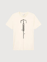 T-Shirt Stockholm Bike Fronte Oat | Dedicated