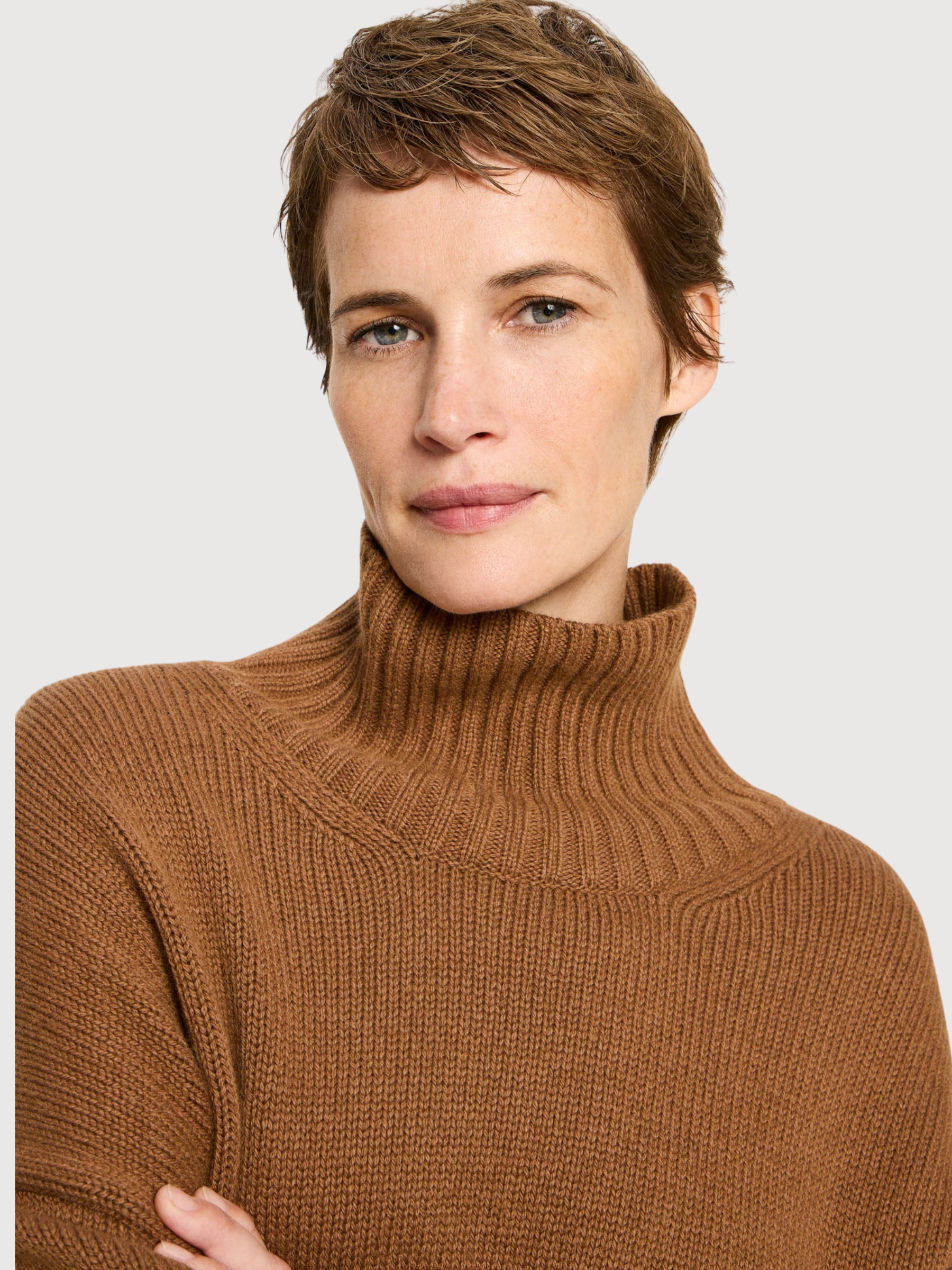 Pullover oversized brown woman | LANIUS