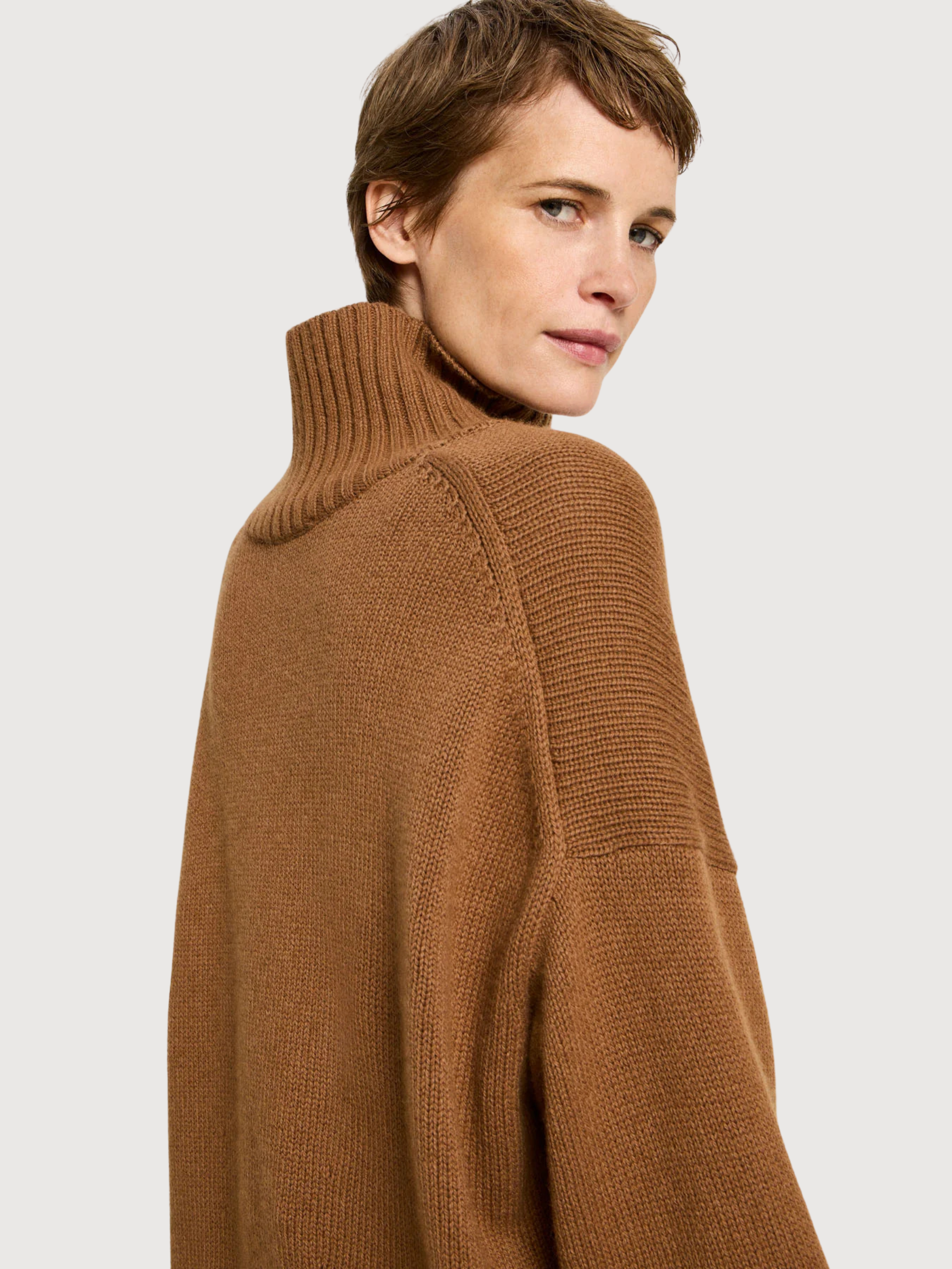 Pullover oversized brown woman | LANIUS