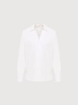 Blouse Bio-Cotton White Woman | Lanius