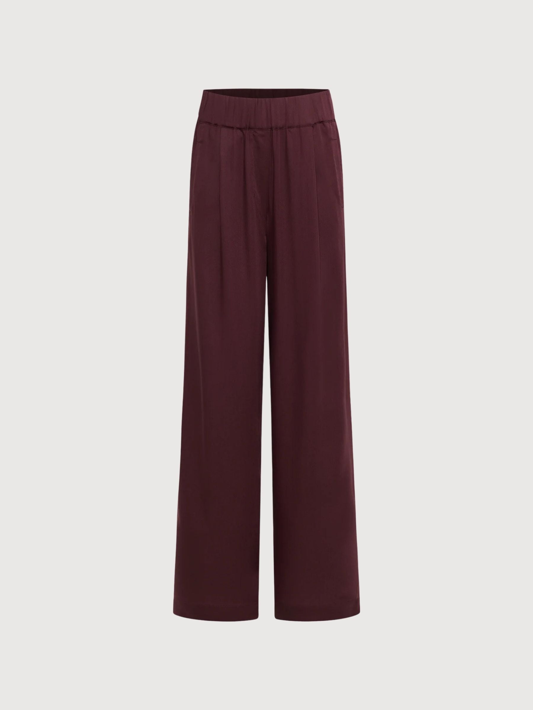 Trouser Wide-Leg Dark Red Woman | Lanius