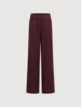 Trouser Wide-Leg Dark Red Woman | Lanius