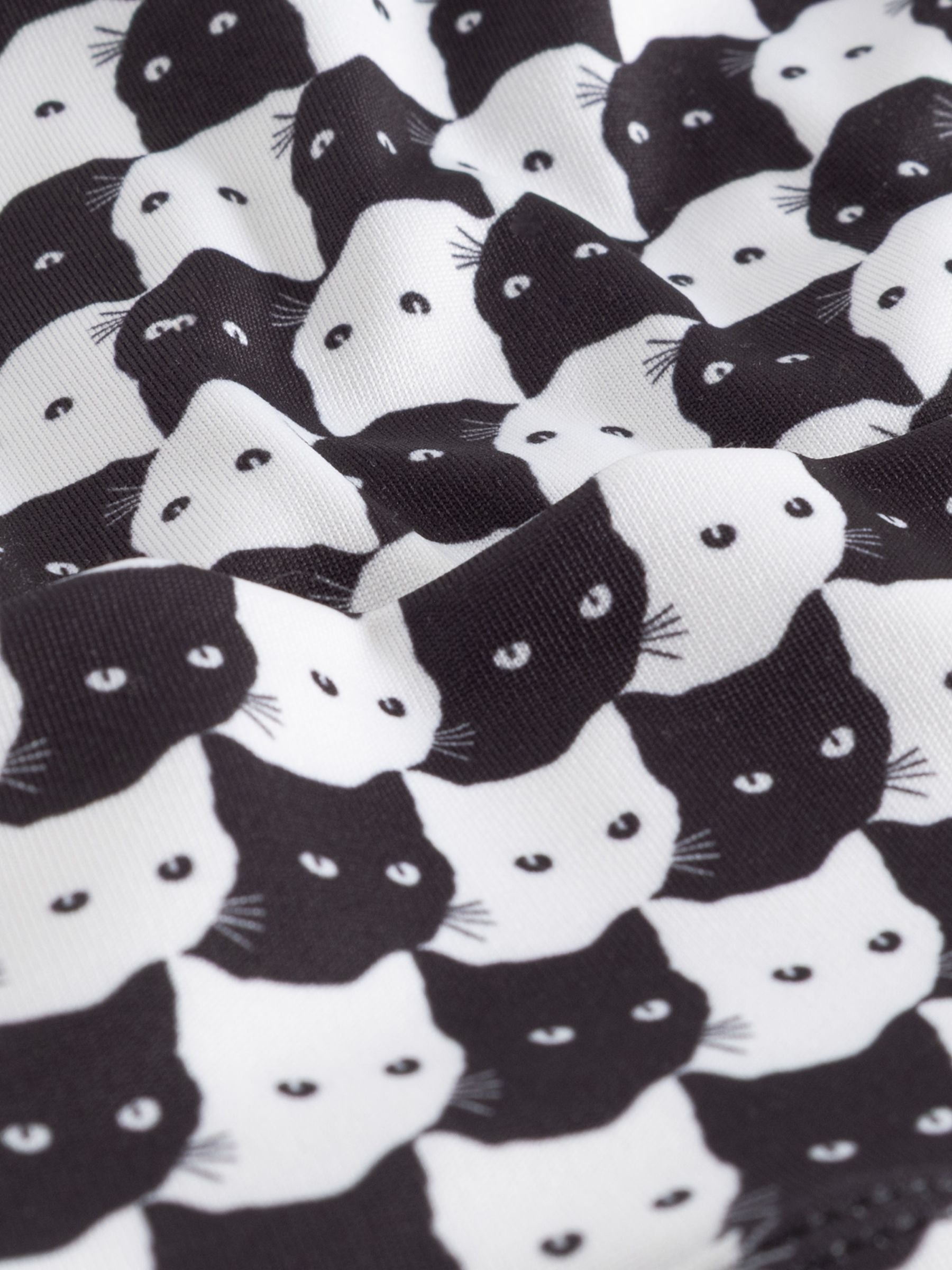 Bikinihose Slite Pepita Cats Schwarz | Dedicated