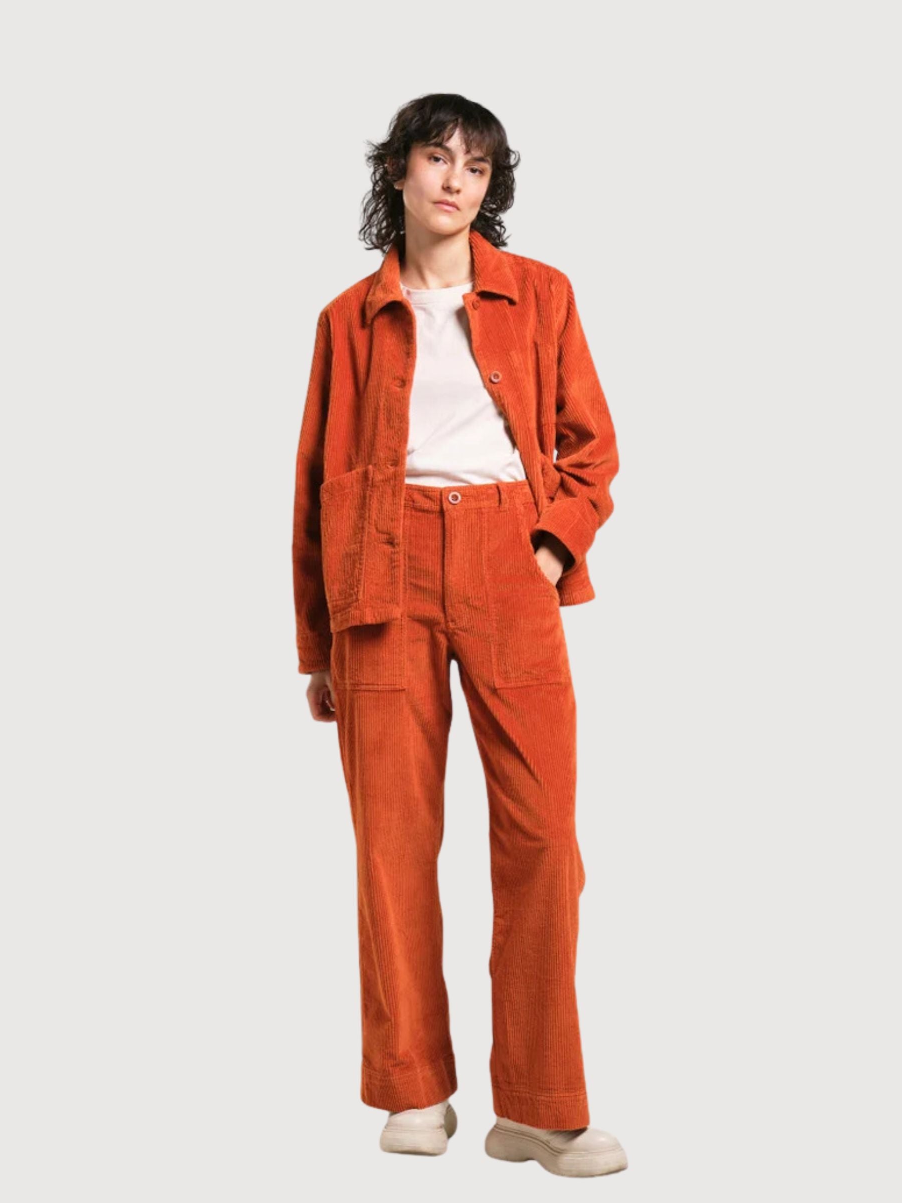 Workwear Pants Vara Corduroy Orange | Dedicated