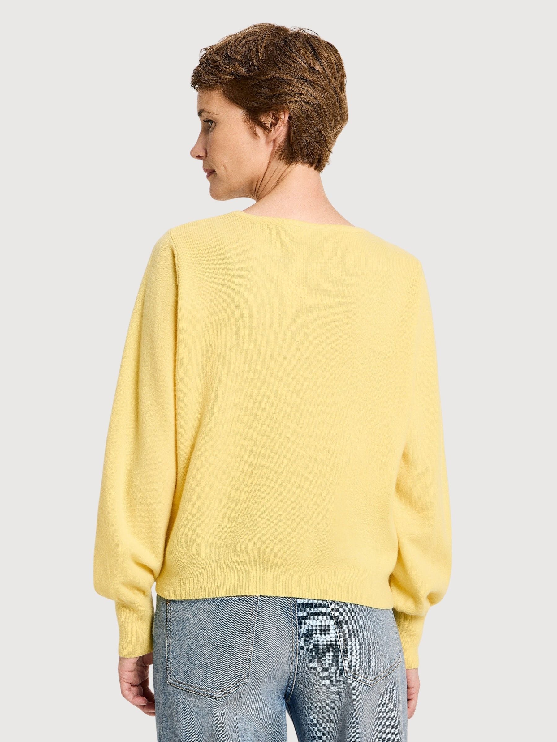 Pullover Round Neck Yellow Woman | Lanius