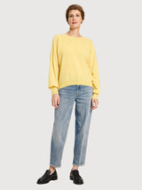 Pullover Round Neck Yellow Woman | Lanius