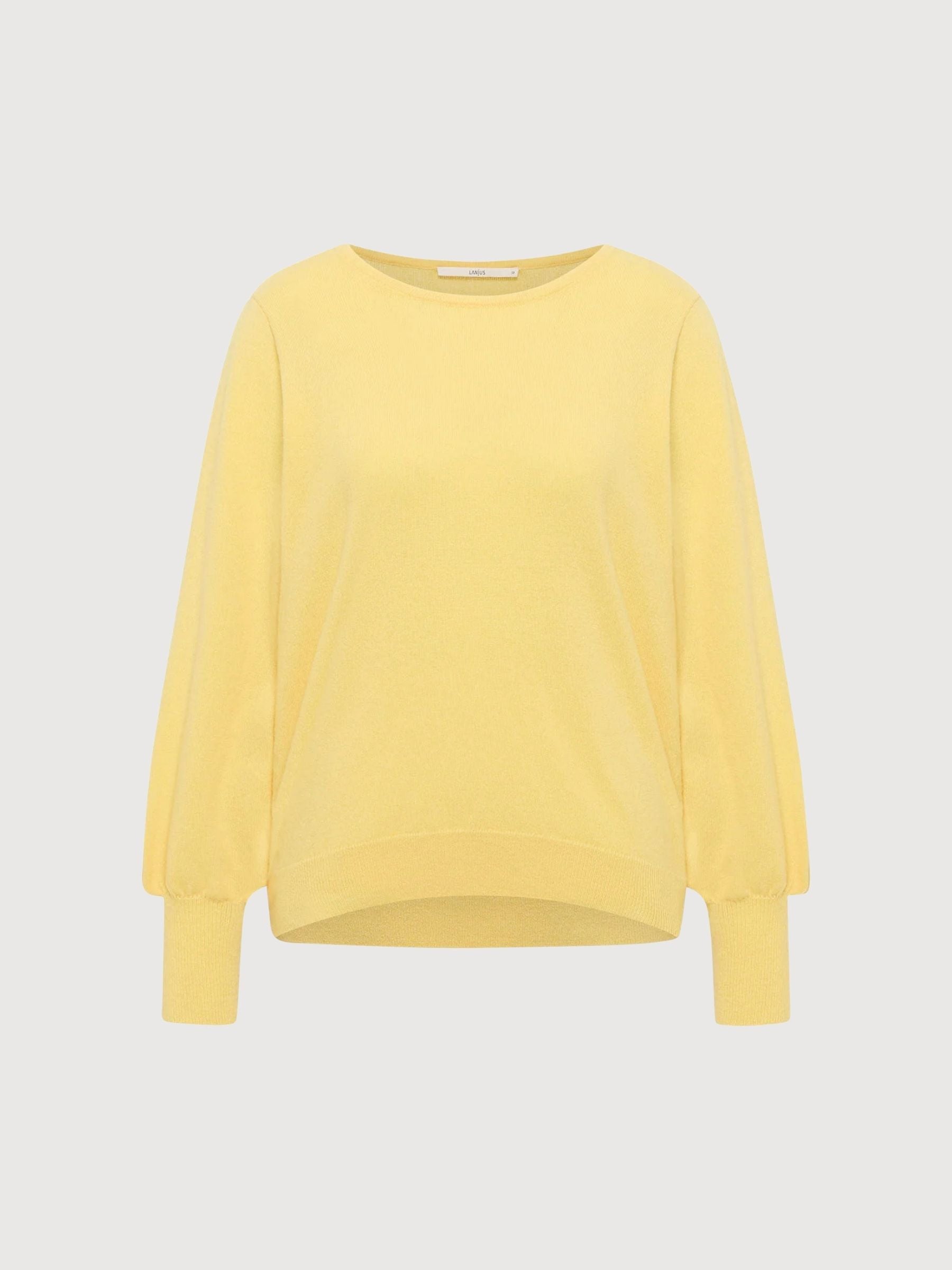 Pullover Round Neck Yellow Woman | Lanius
