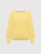 Pullover Round Neck Yellow Woman | Lanius