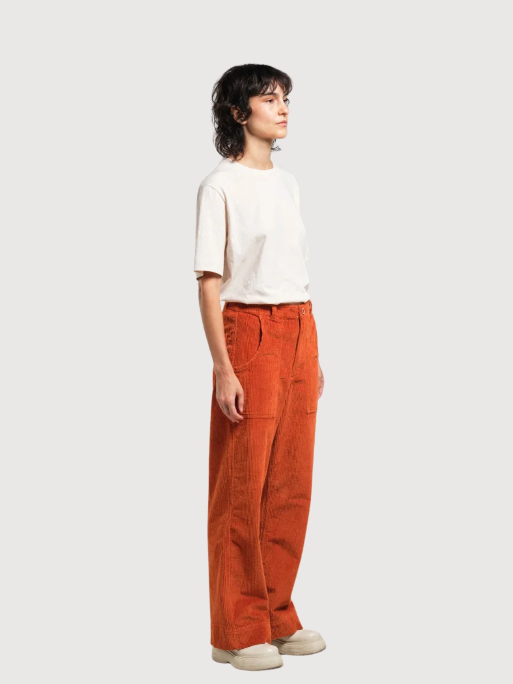 Workwear Pants Vara Corduroy Orange | Dedicated