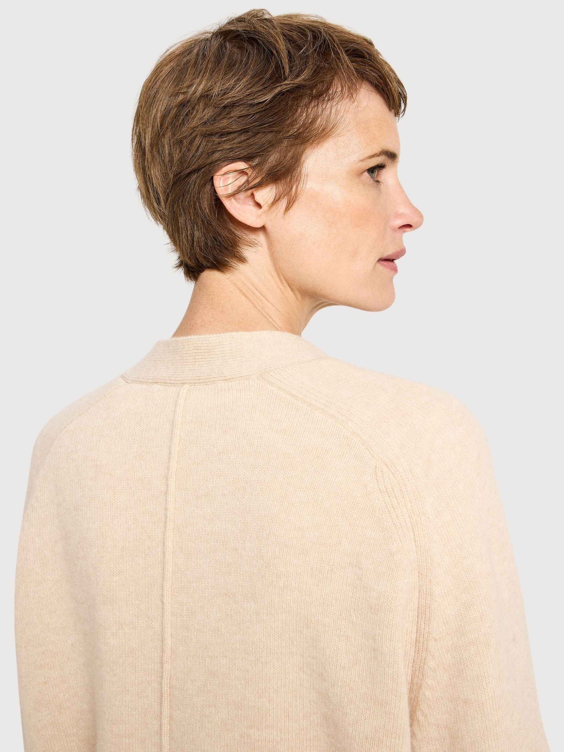 Strickjacke Strick Beige Frau | Lanius