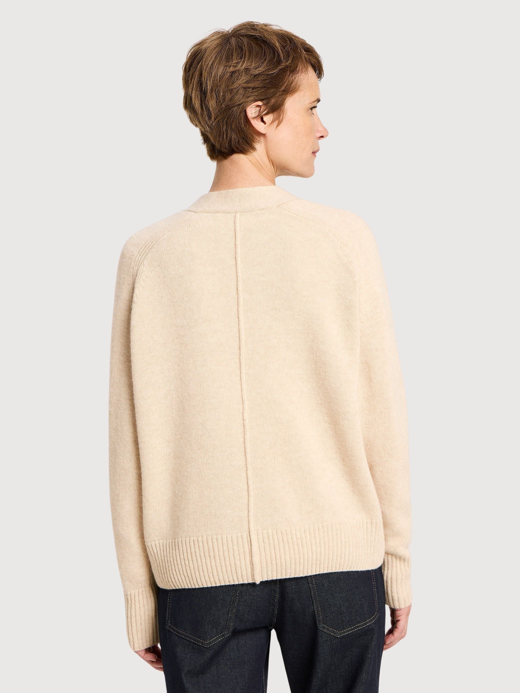 Strickjacke Strick Beige Frau | Lanius