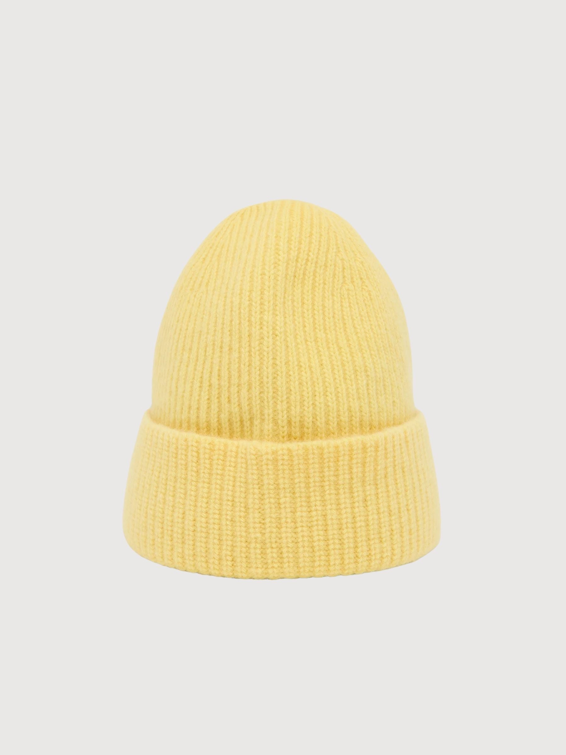 Berretto Giallo in Lana Vergine e Cashmere | LANIUS