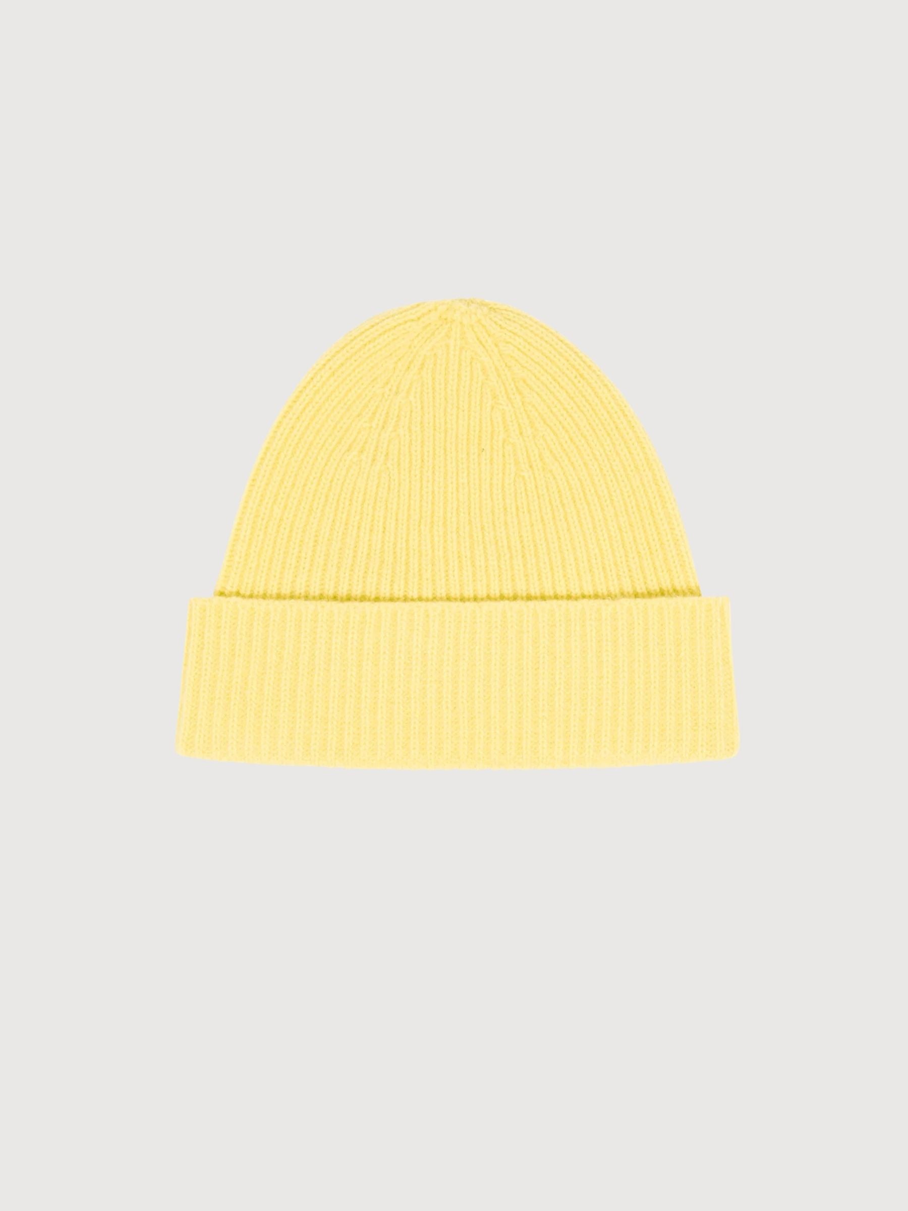 Berretto Giallo in Lana Vergine e Cashmere | LANIUS