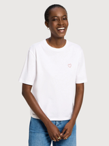 Shirt Statement White Woman Cotton | Lanius