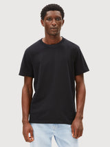 Mid Weight T-Shirt Maarkos Black | Armedangels