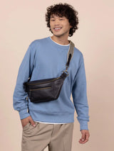 Fanny Pack Drew Black Leather | O My Bag