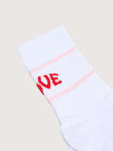 Socks Love White Unisex Cotton | Lanius