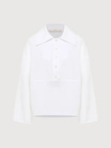 Blouse Oversized White Gots Linen | Lanius