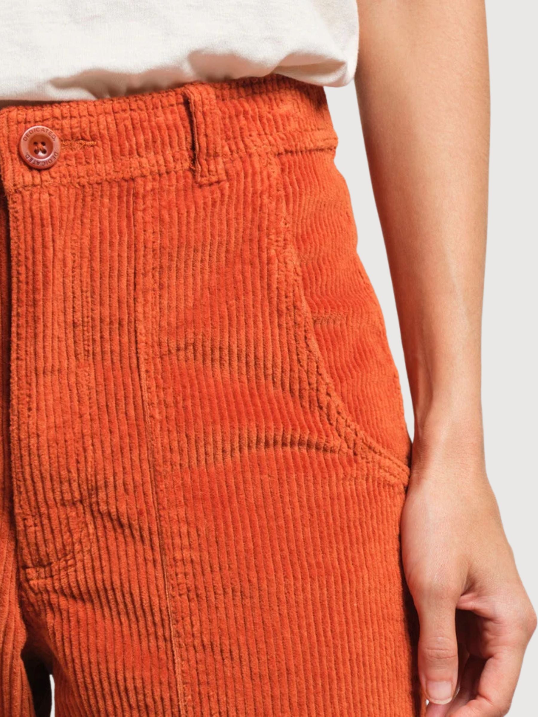 Workwear Pants Vara Corduroy Orange | Dedicated