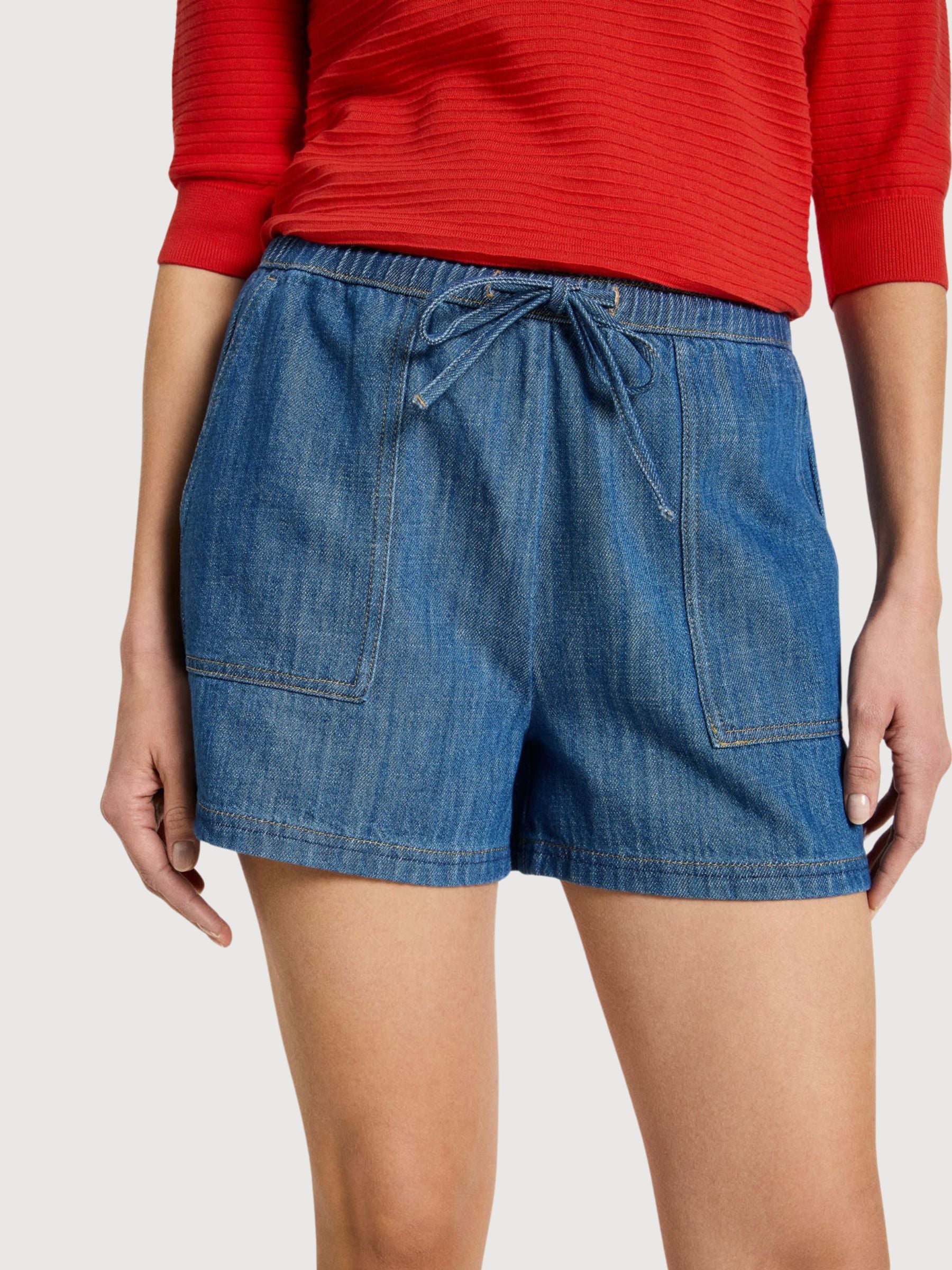 Shorts Jean Mid Blue Denim Gots Cotton | Lanius