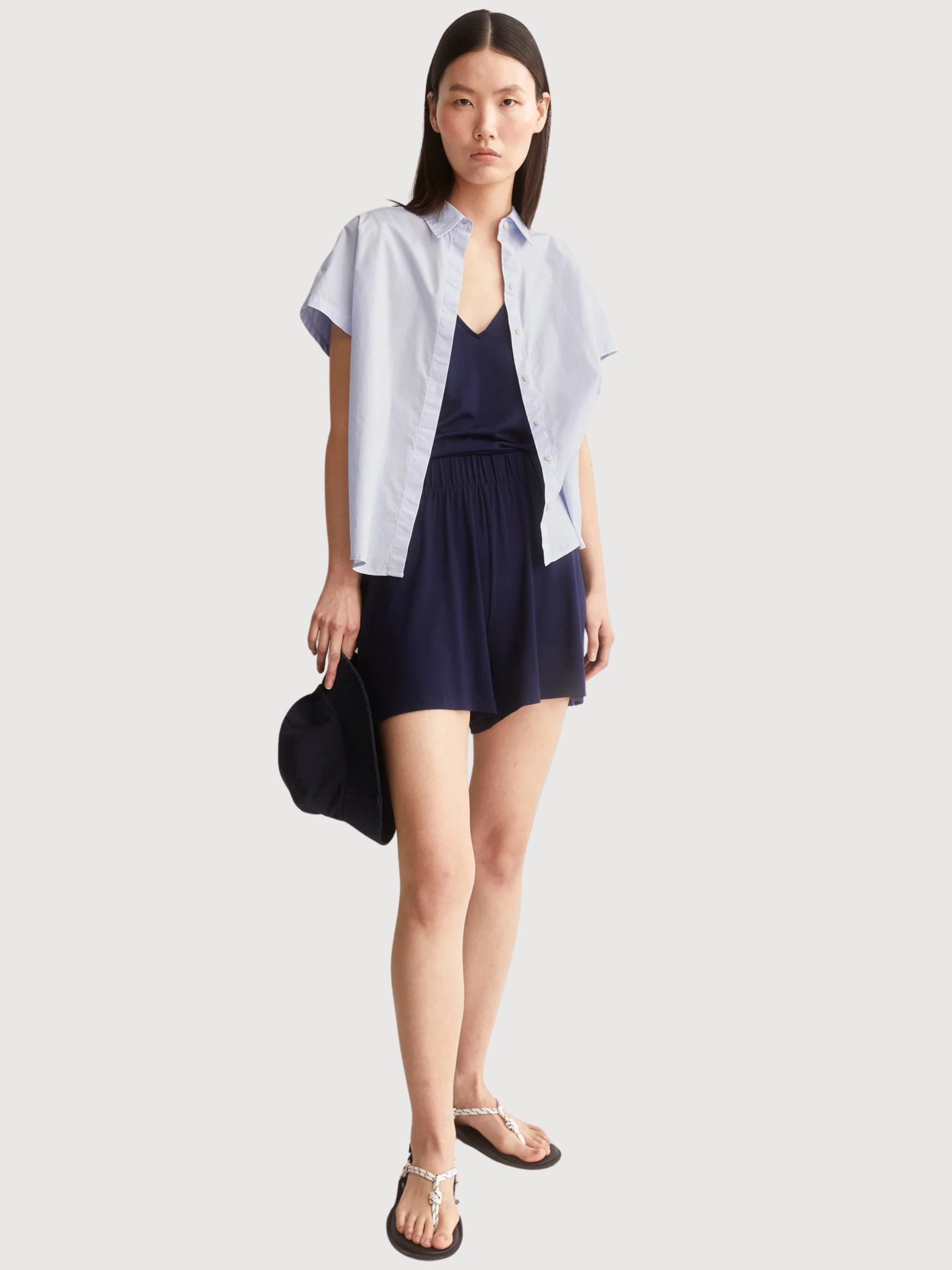 Shorts Jersey Relaxed Tinted Navy | Armedangels