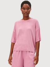 Linen Knit Sweater Washede Berry | Armedangels