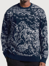 Pullover Mora Mountain Horizon Marine | Dedicated