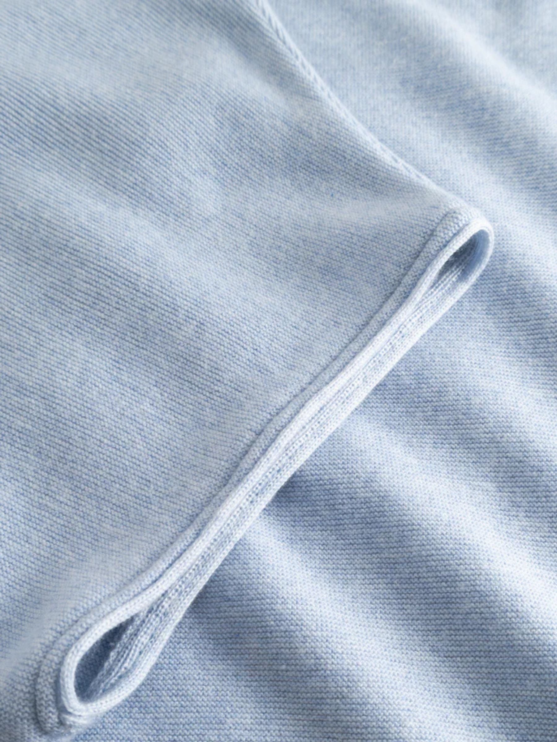 Shirt Evi Woman Azzuro Merino/Baumwolle | Stapf