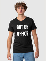 Daniel Black T-shirt with Out Of Office Print | Re-bello