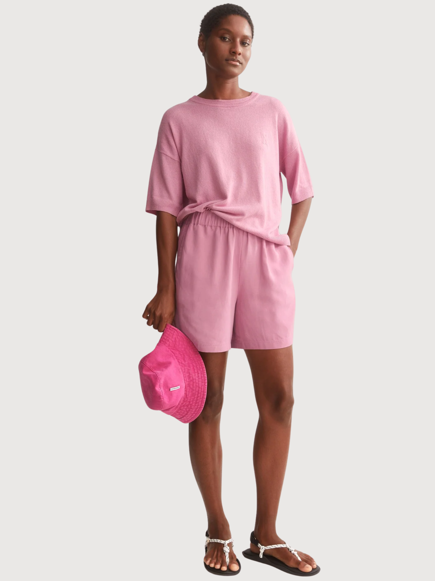 Linen Knit Sweater Washede Berry | Armedangels