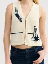 Vest Sweimmers Ecru Robbie Woman | Thinking Mu