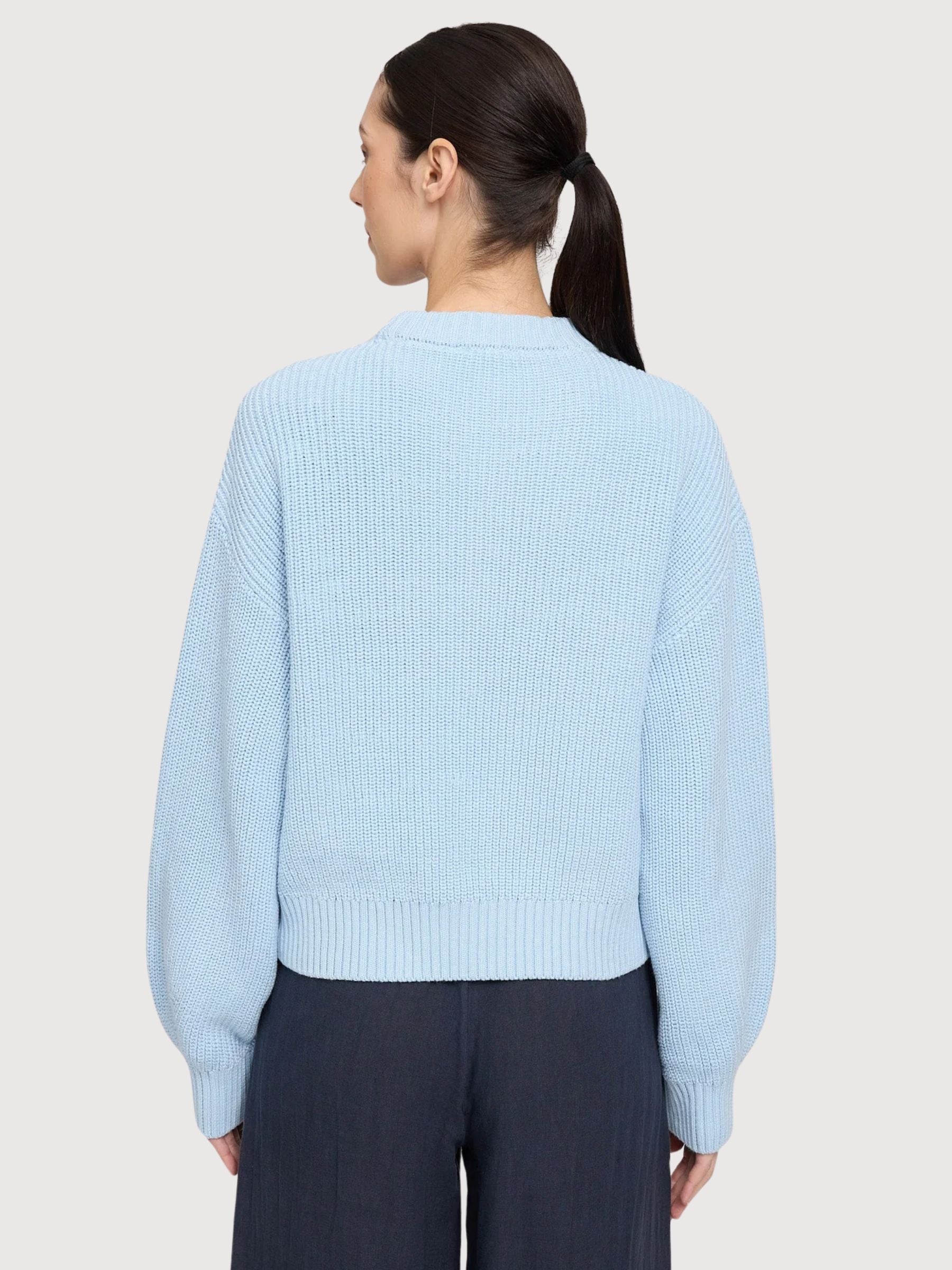 Grobstrickpullover für Damen, Traumblau | Mazine