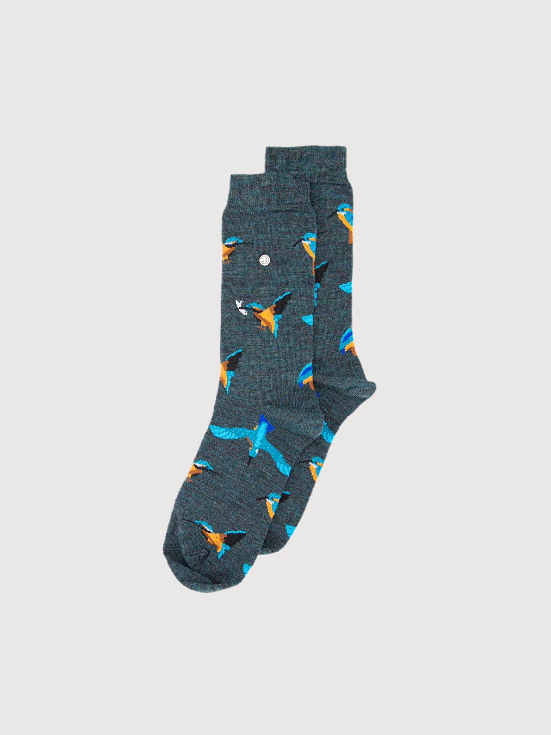 Merino Socks Kingfisher Navy Blue | Alfredo Gonzales