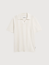 COTTON KNIT POLOSHIRT Pure | ARMEDANGELS