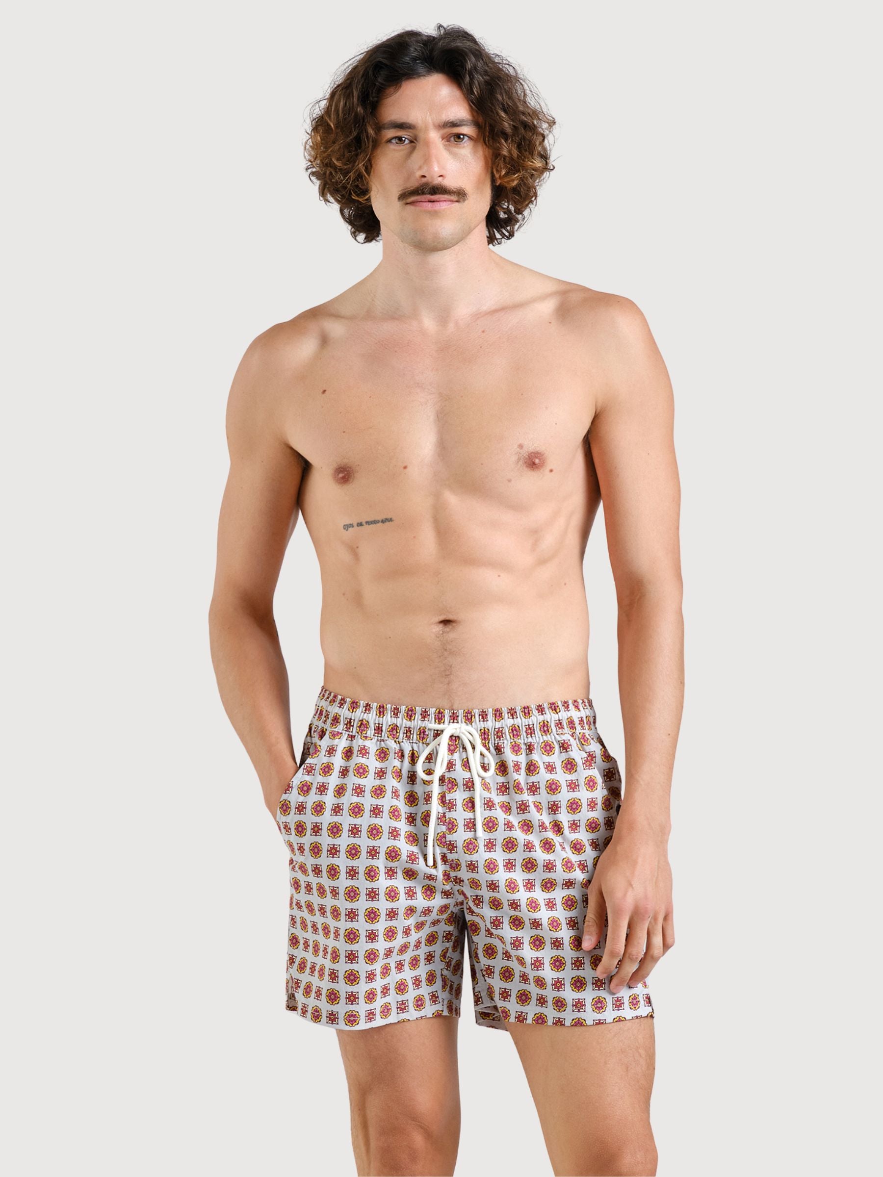 Costume da bagno corto Birka Medallion Checks | Dedicated