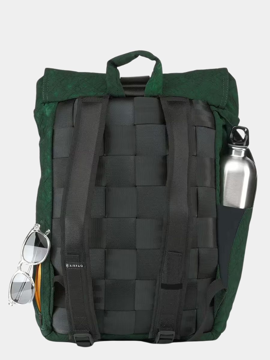 Rucksack mit Rollverschluss, umweltfreundlich, aus recycelten Airbags | Airpaq