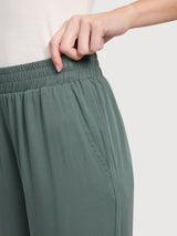 Trouser Wide Leg Viscose Woman Bottle | Mazine