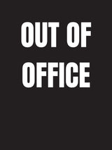 Daniel Black T-shirt with Out Of Office Print | Re-bello