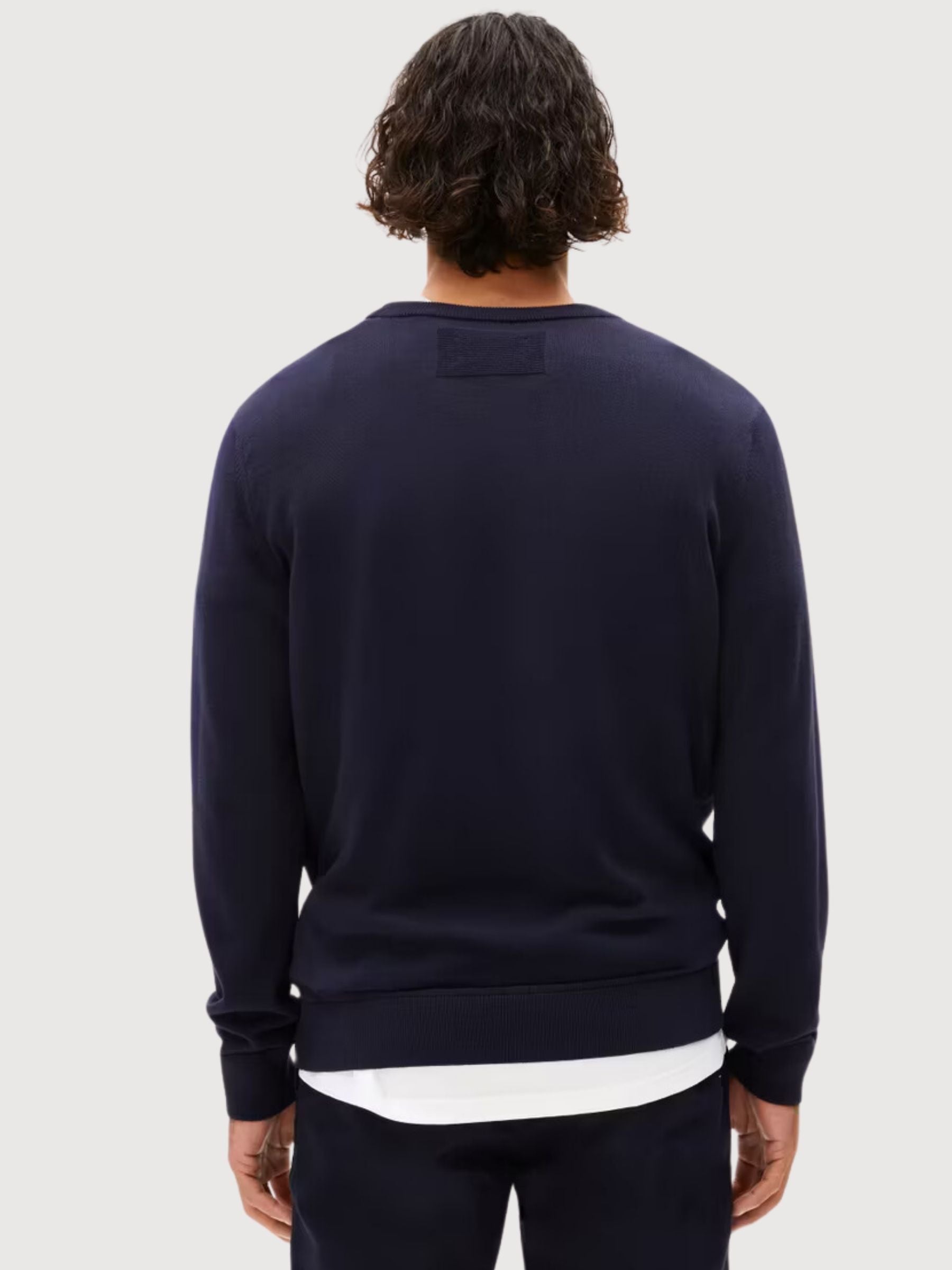 Pullover Loukaa Dunkelblau Mann Baumwolle | Armedangels