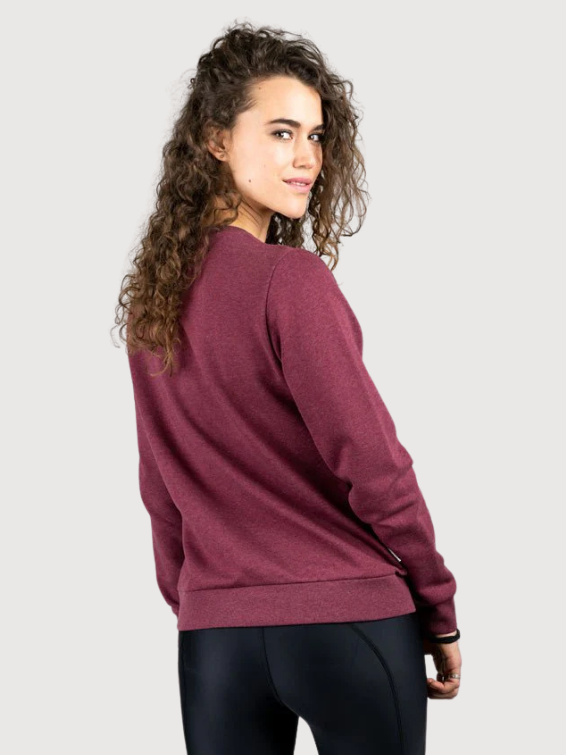 Tree sweater Bordeaux Mel | NIKIN