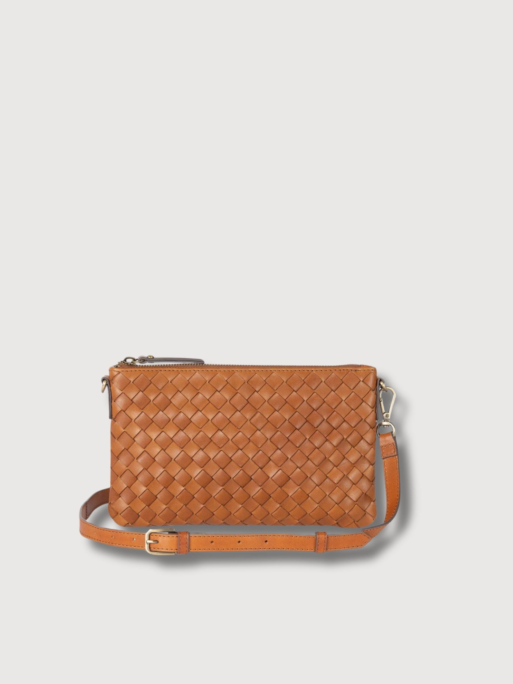 Bag Lexi Cognac Woven Leather | O My Bag